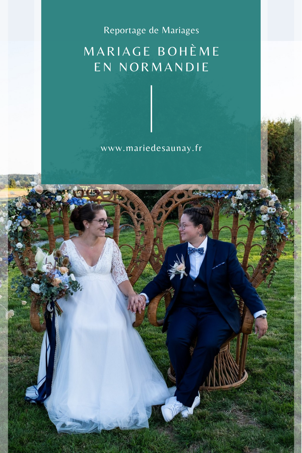 Mariage bohème en Normandie