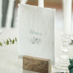 Mariage porte menu