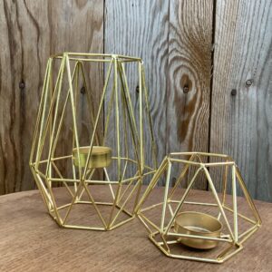 Duo de photophores au style terrarium