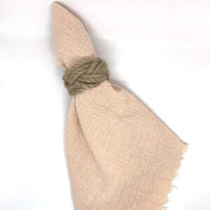 Rond de serviette cordelette jute
