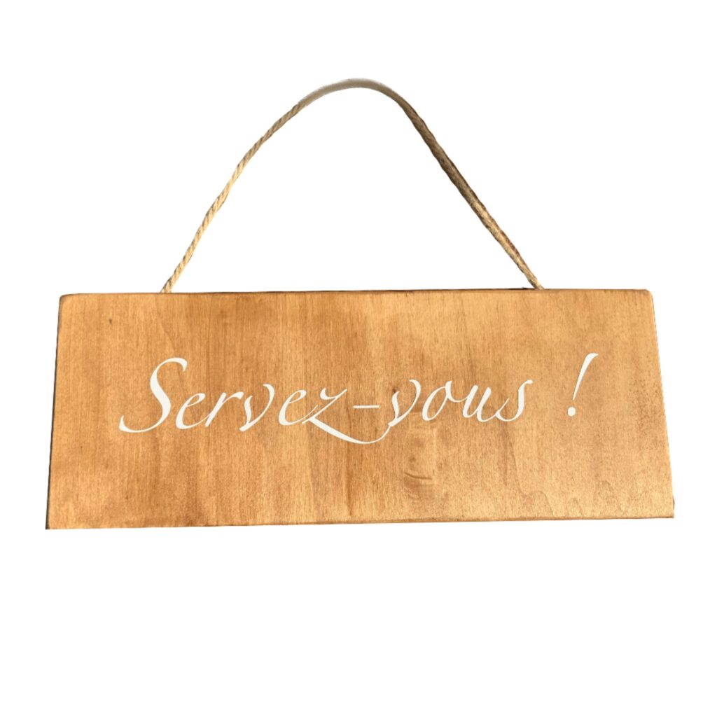 Panneau en bois servez-vous

décoration de mariage pas cher