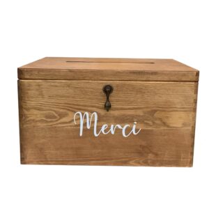 Urne en bois deco mariage