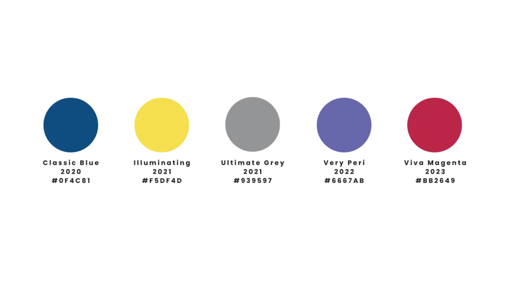 couleur pantone 2023