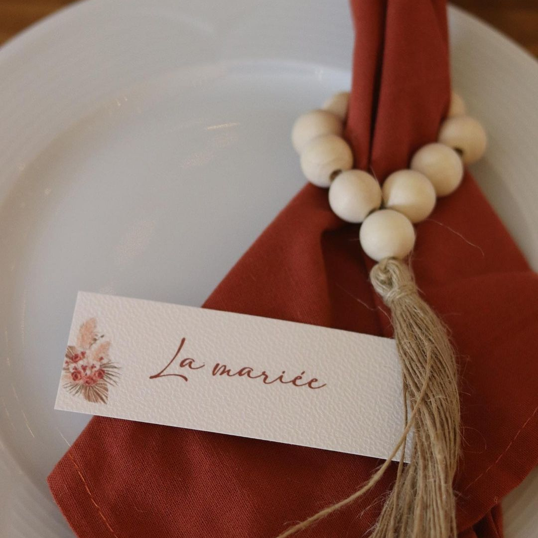 serviette terracotta