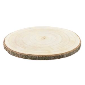 Rondin de bois assiette de presentation