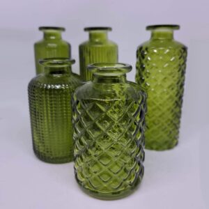 Location soliflore vase vert en verre