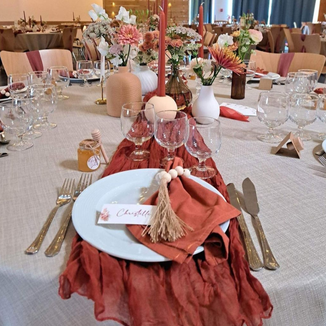 déco table terracotta