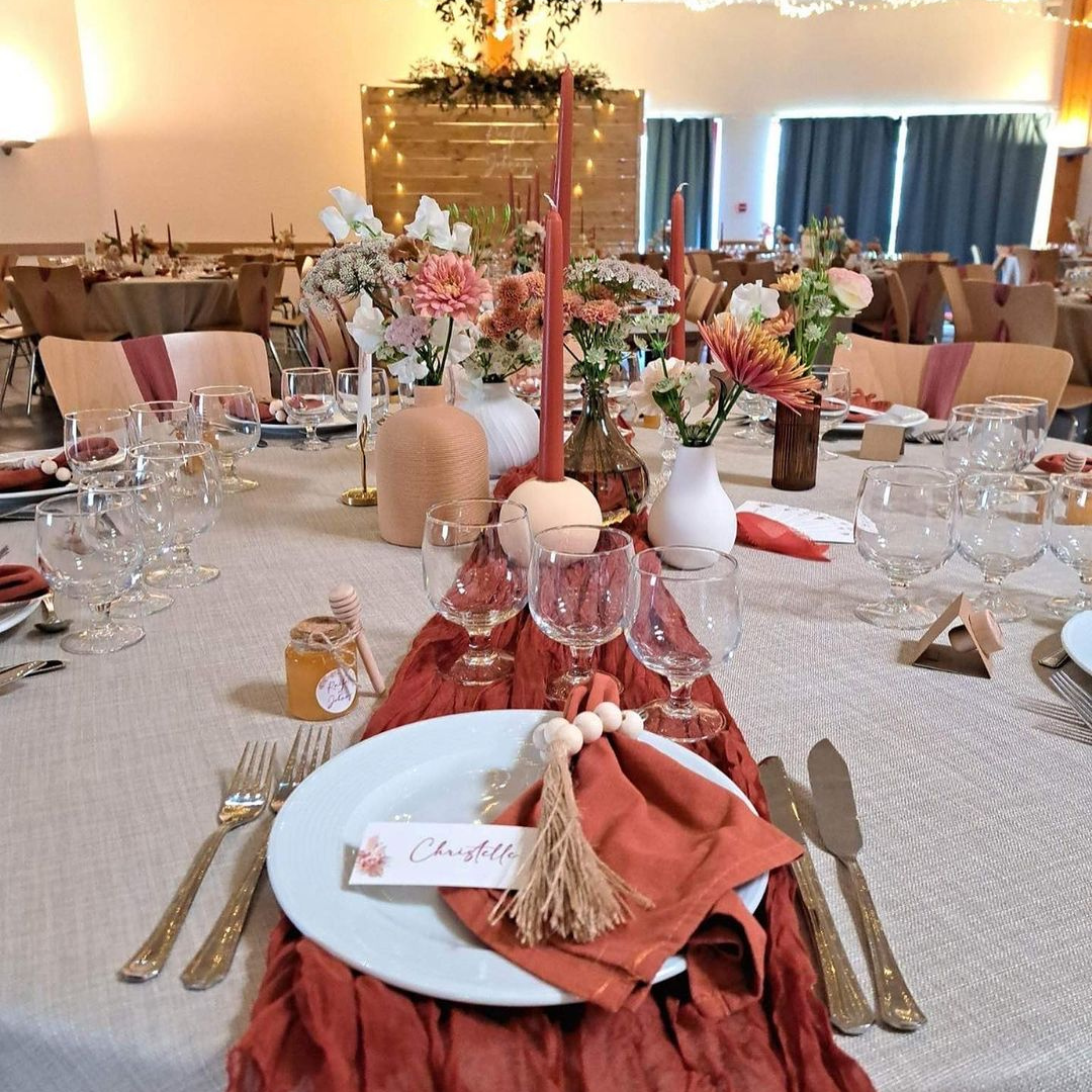 serviette terracotta