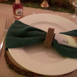 Rond de serviette en location décoration de mariage