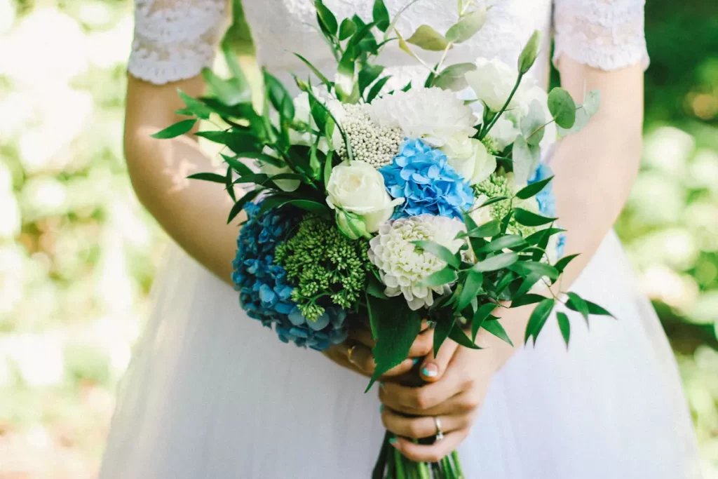mariage chromatique bleu