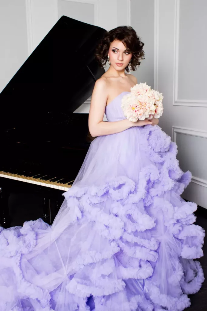mariage chromatique rose violine