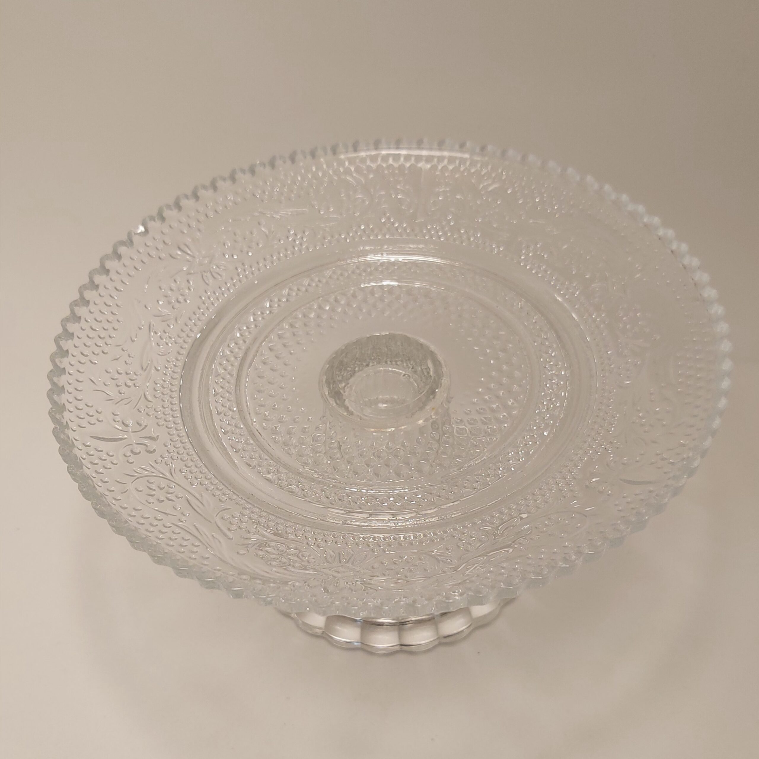 soucoupe sur pied verre