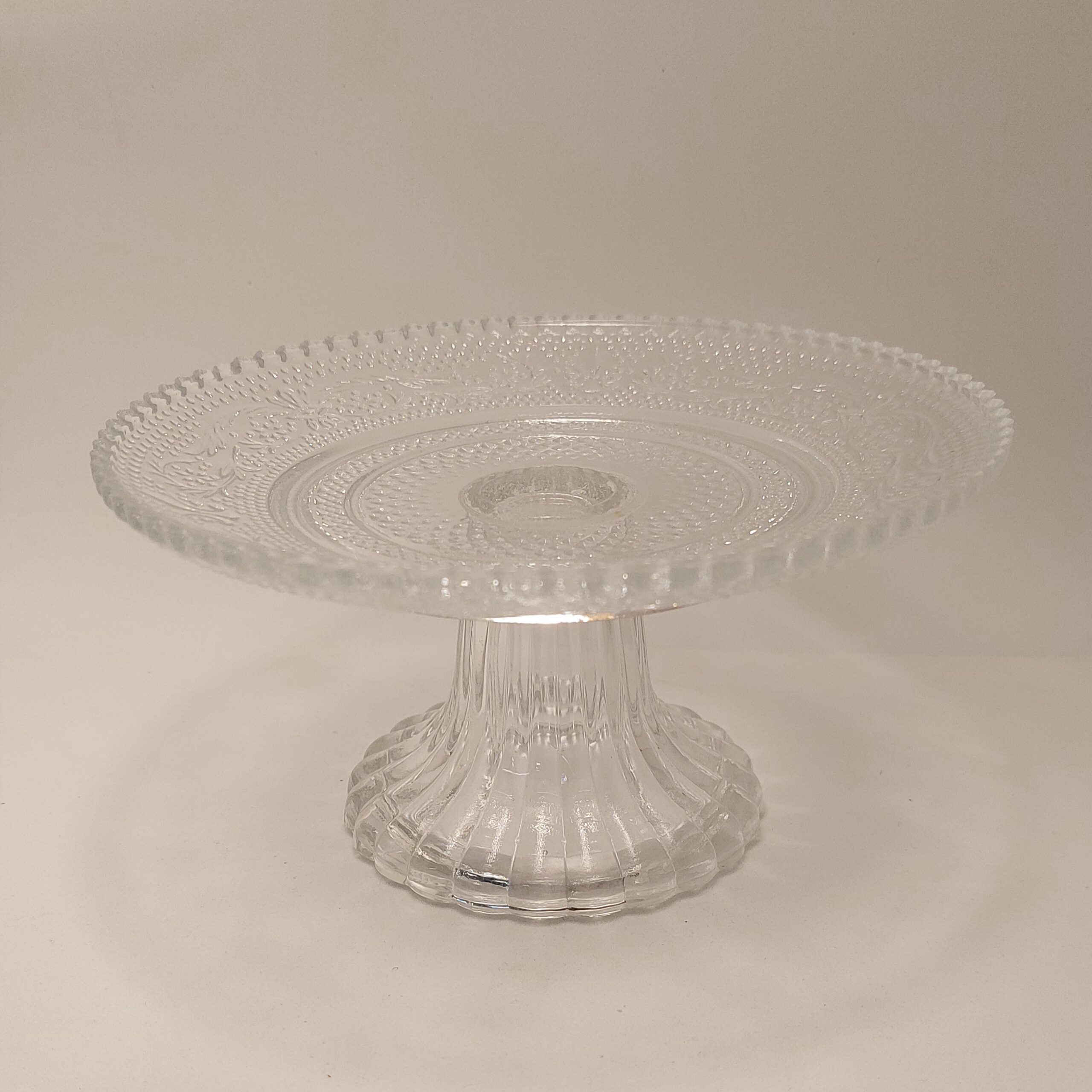 soucoupe sur pied verre