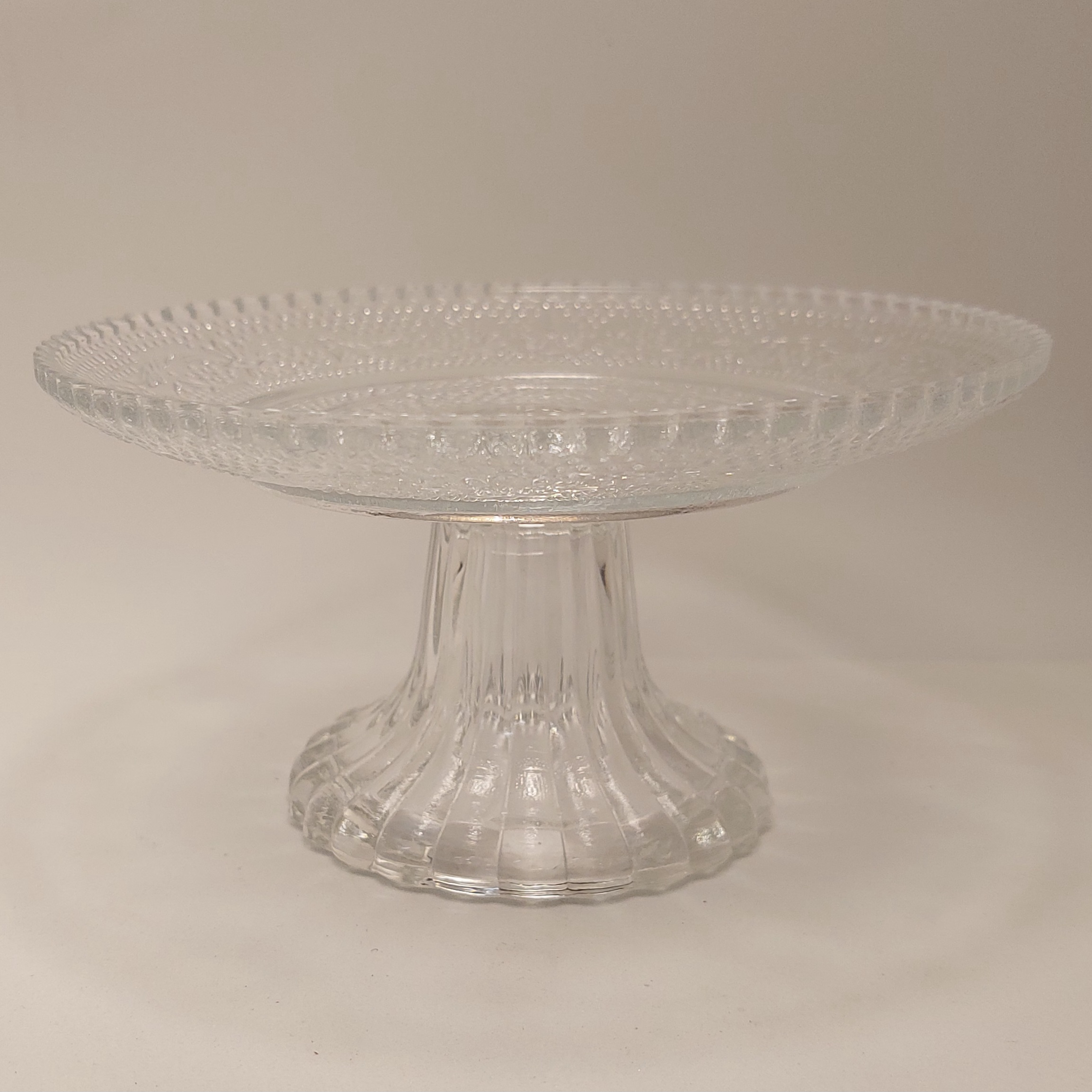 soucoupe sur pied verre