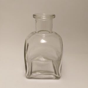 fiole verre transparent