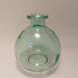 vase verre bleu