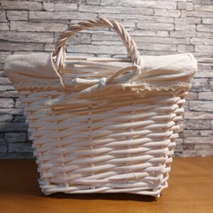 panier osier blanc