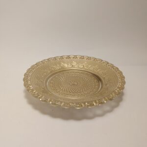 soucoupe verre doré