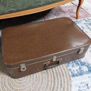 valise ancienne vintage marron
