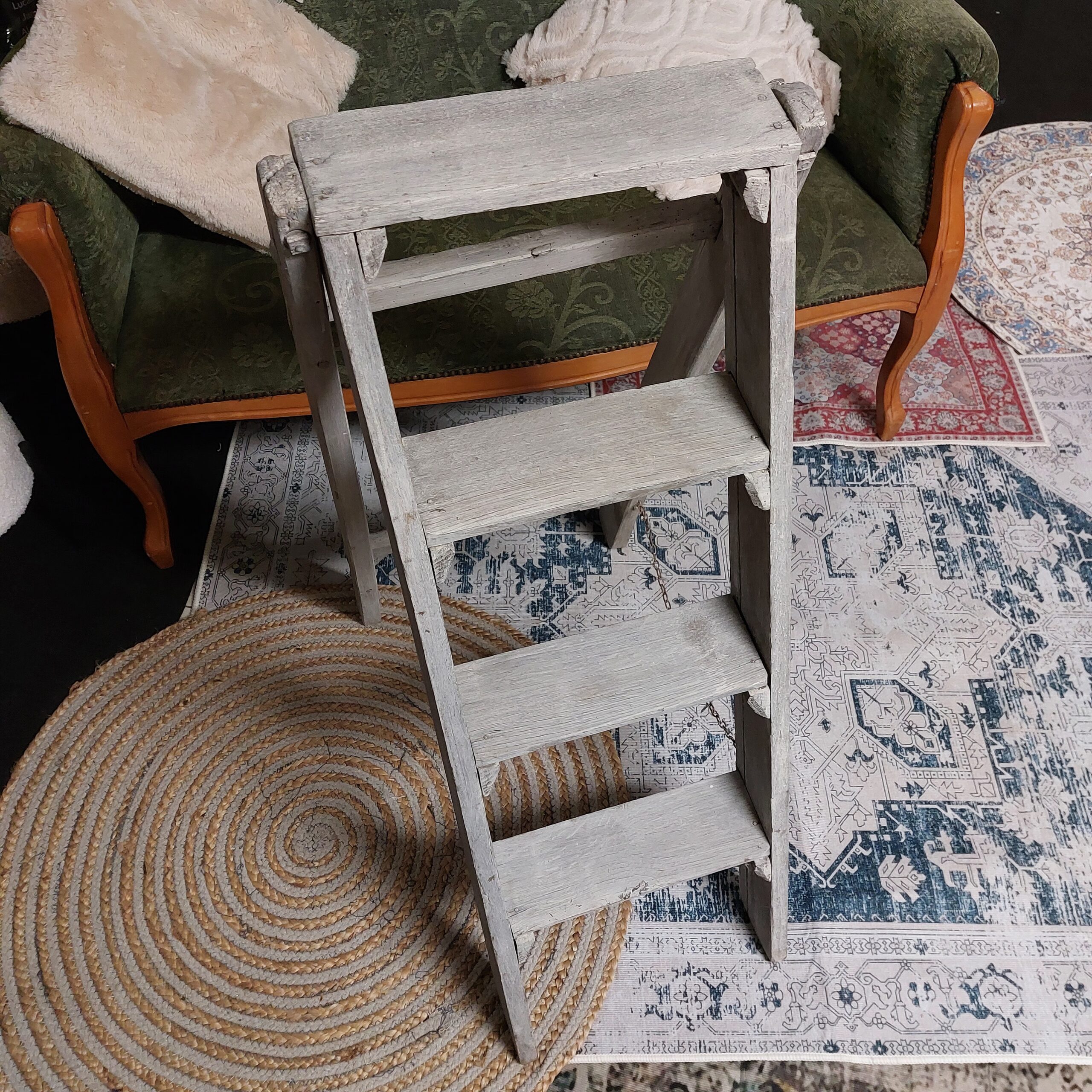 escabeau bois déco