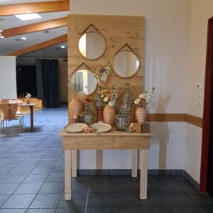 Structure en bois décoration mariage