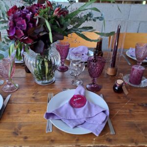 Serviette parme