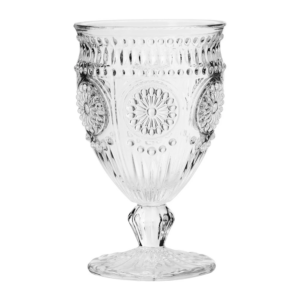 Verre ciselé transparent