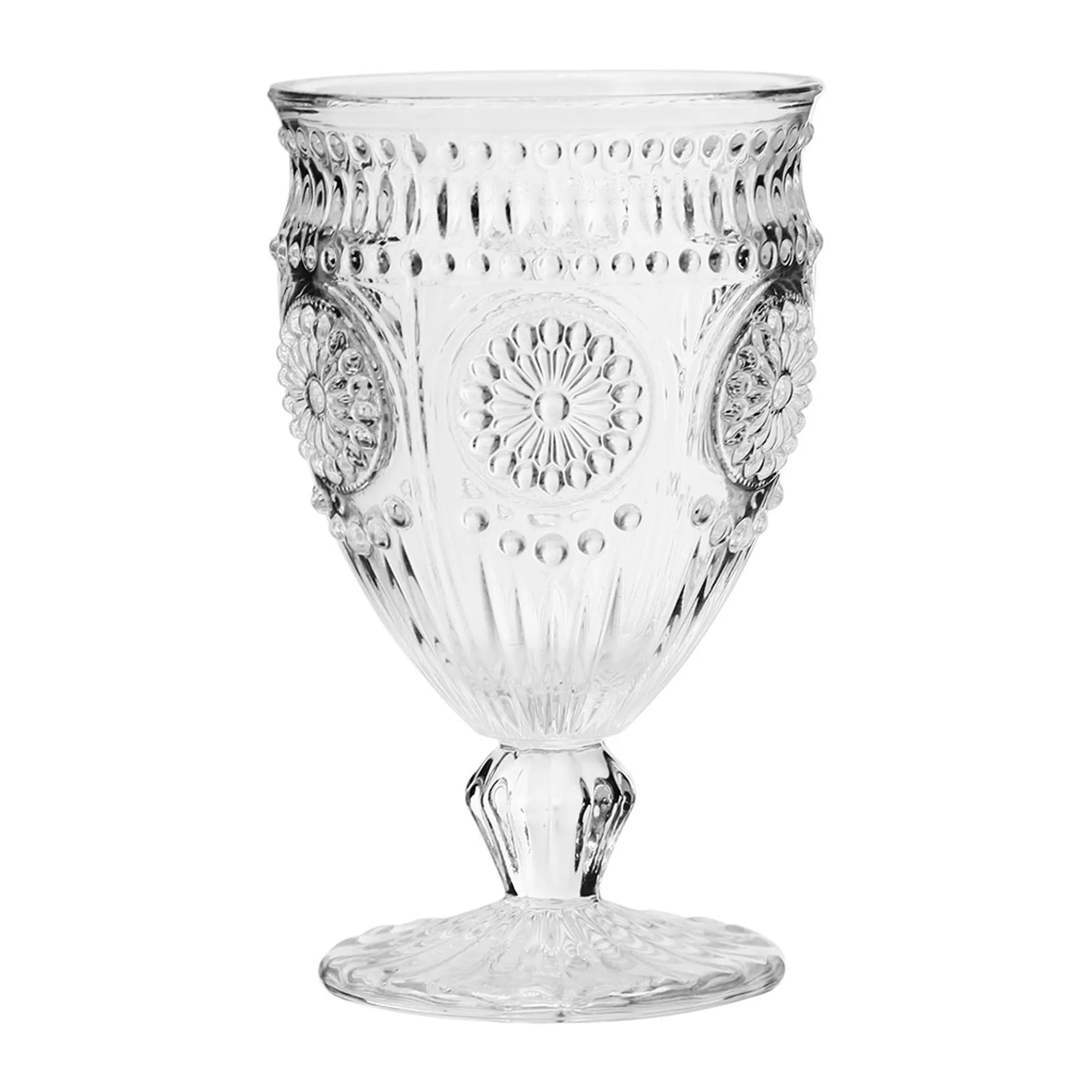 Verre ciselé transparent