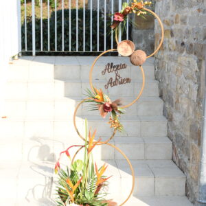 Structure en métal décoration de mariages