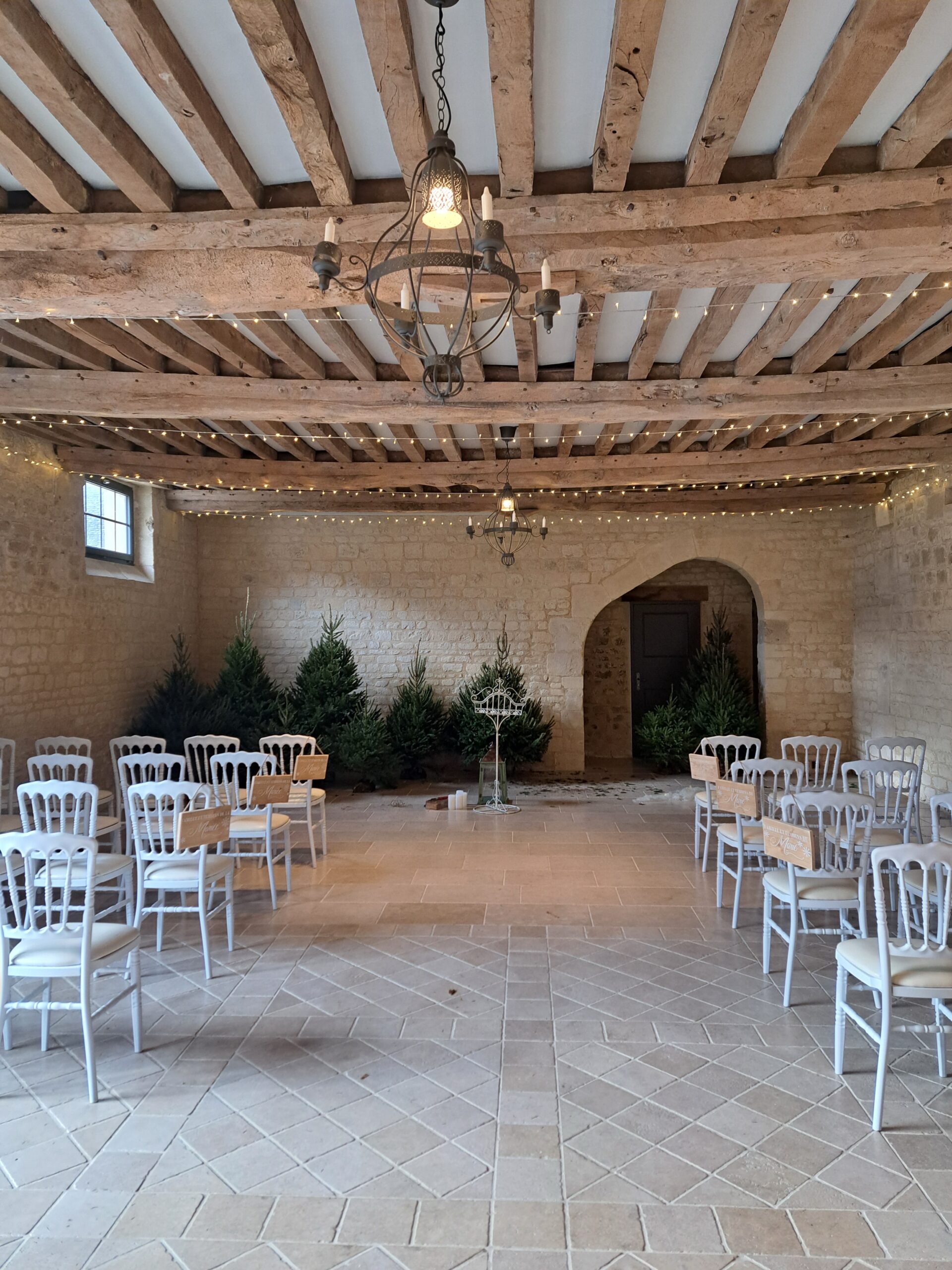 Panneau bois place cérémonie laïque