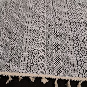 Tissu dentelle crochet pour décoration de mariage