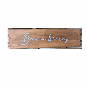 Panneau bar à bières