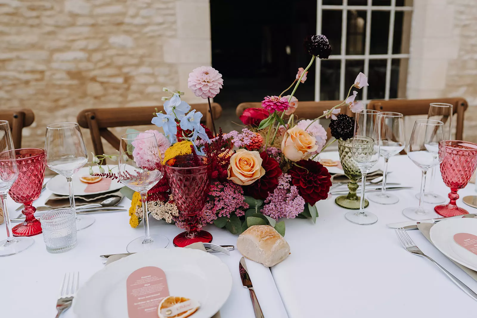 décoration de mariages, Mariage-Mathilda-Renaud-table du diner