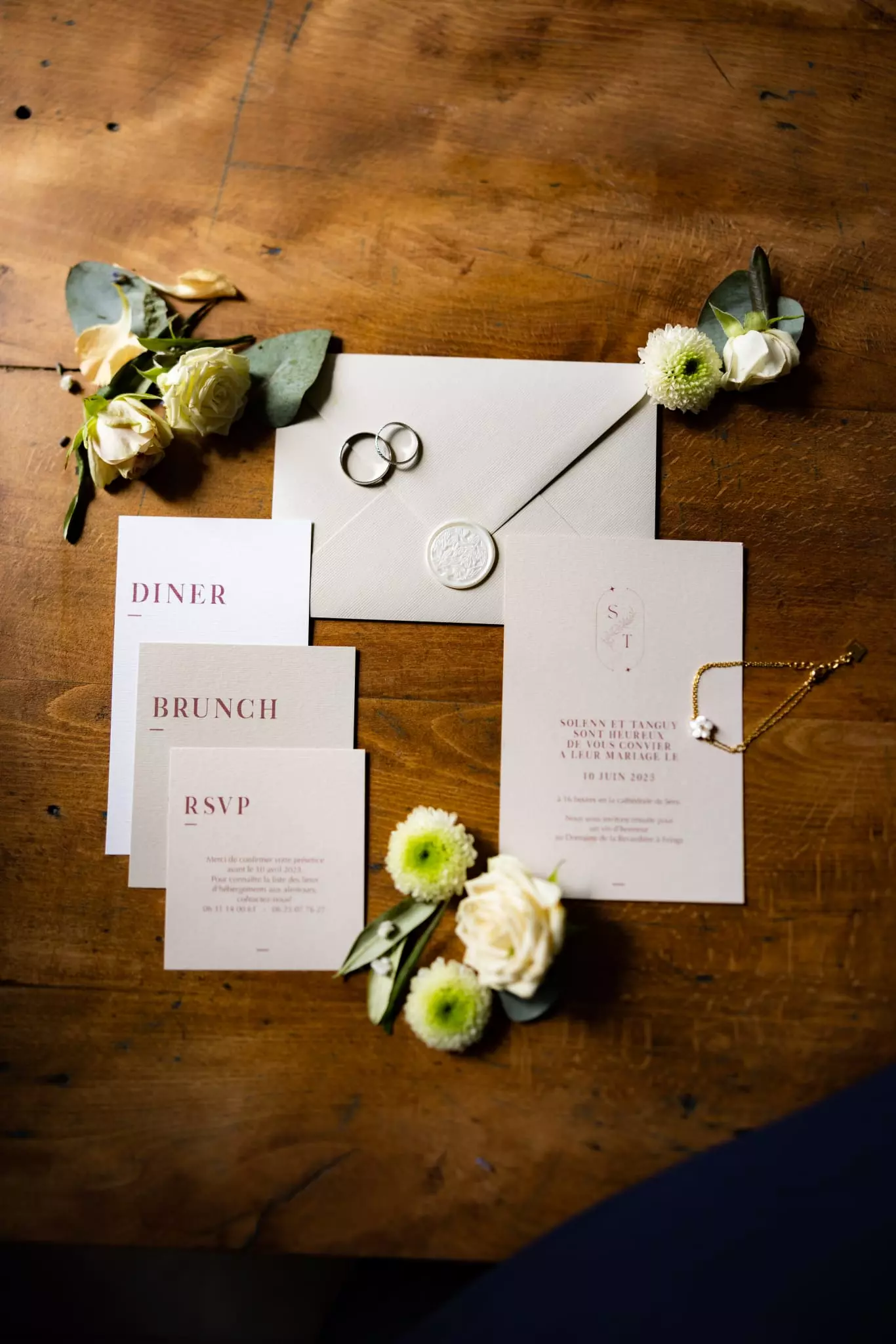 photos de mariage papeterie de mariage créée par Marie Desaunay