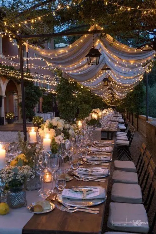décoration mariage en extérieur