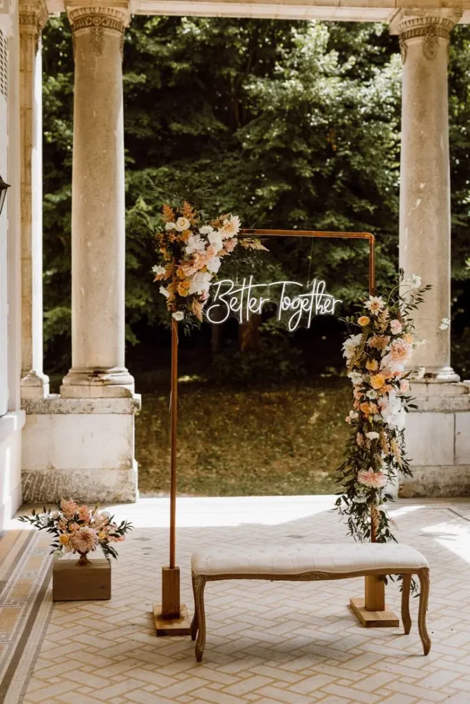 décoration mariage en extérieur