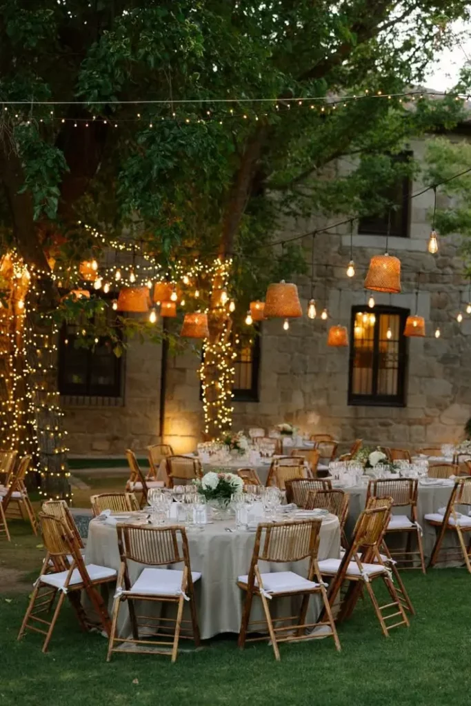 décoration mariage en extérieur