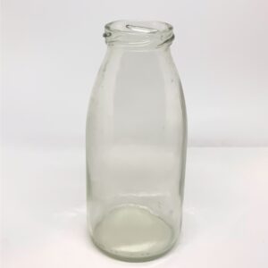 Fiole de style mini bouteille de lait en verre