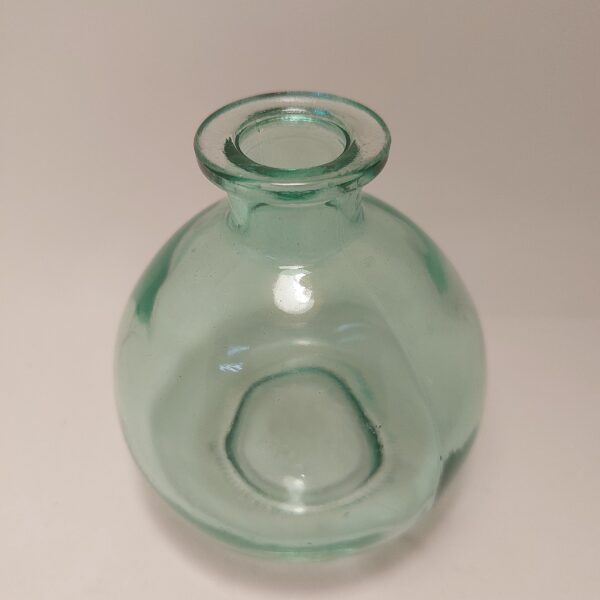 vase verre bleu