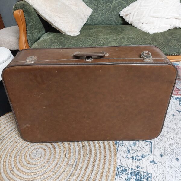 valise ancienne vintage marron
