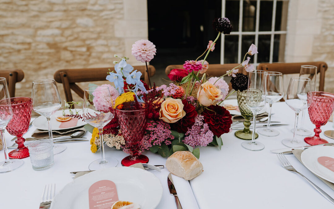 Mariage coloré en Normandie