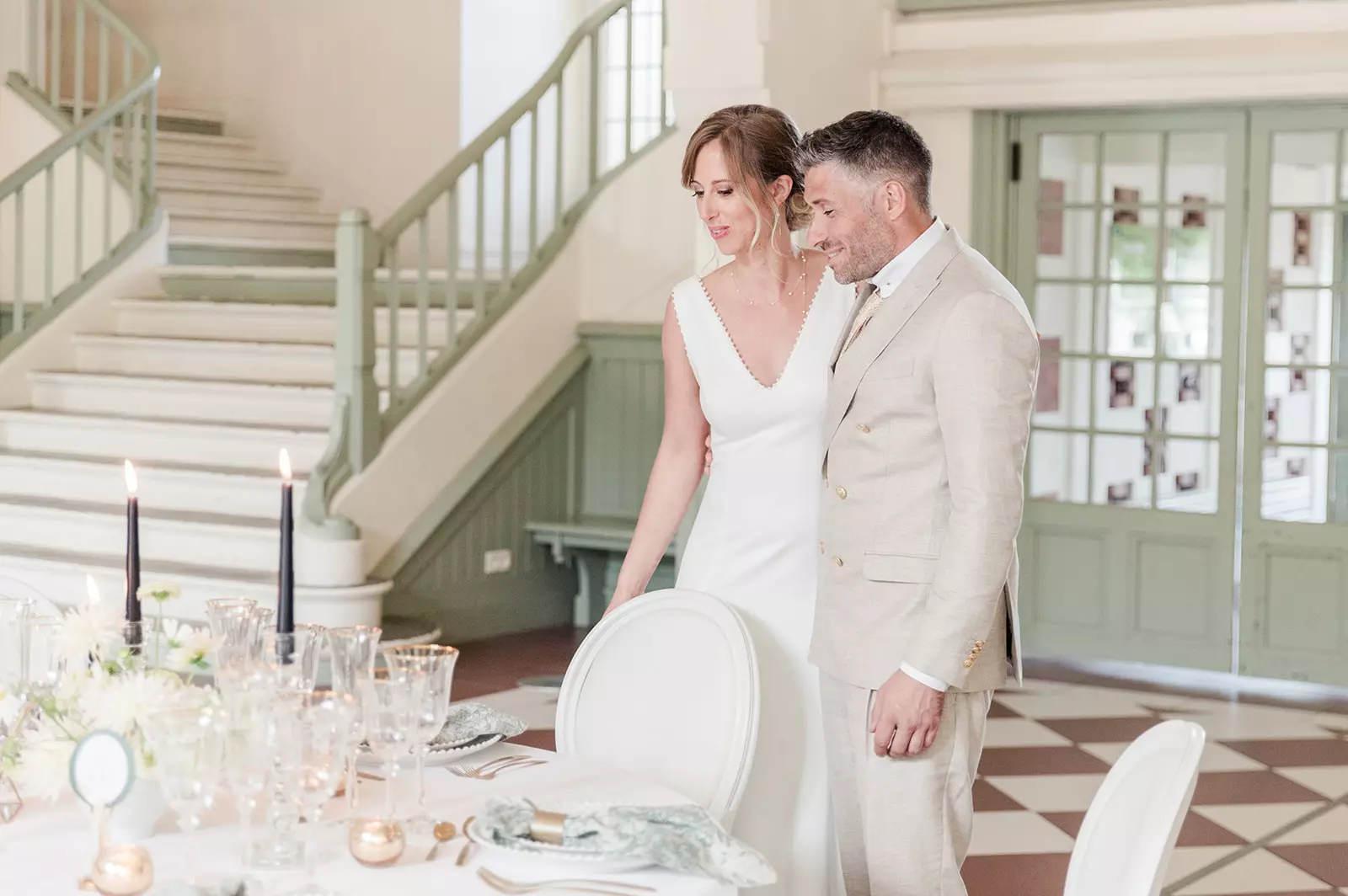 photos de mariage Shooting-Hippodrome couple mariés