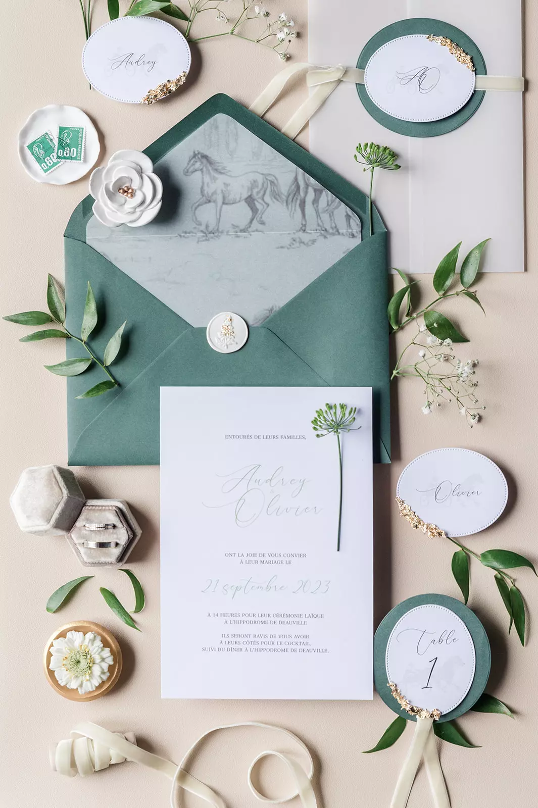 photos de mariage Shooting-Hippodrome papeterie sur mesure par Marie Desaunay