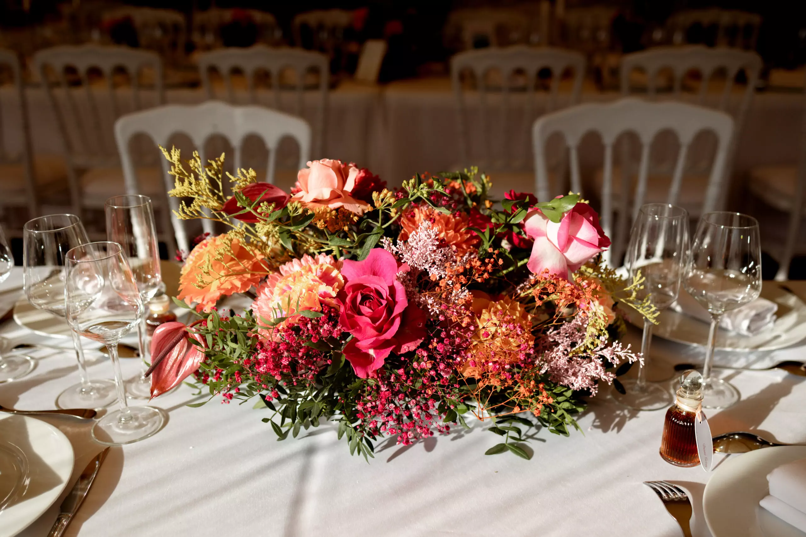 photos de mariage coloré centre de table wedding designer normandie