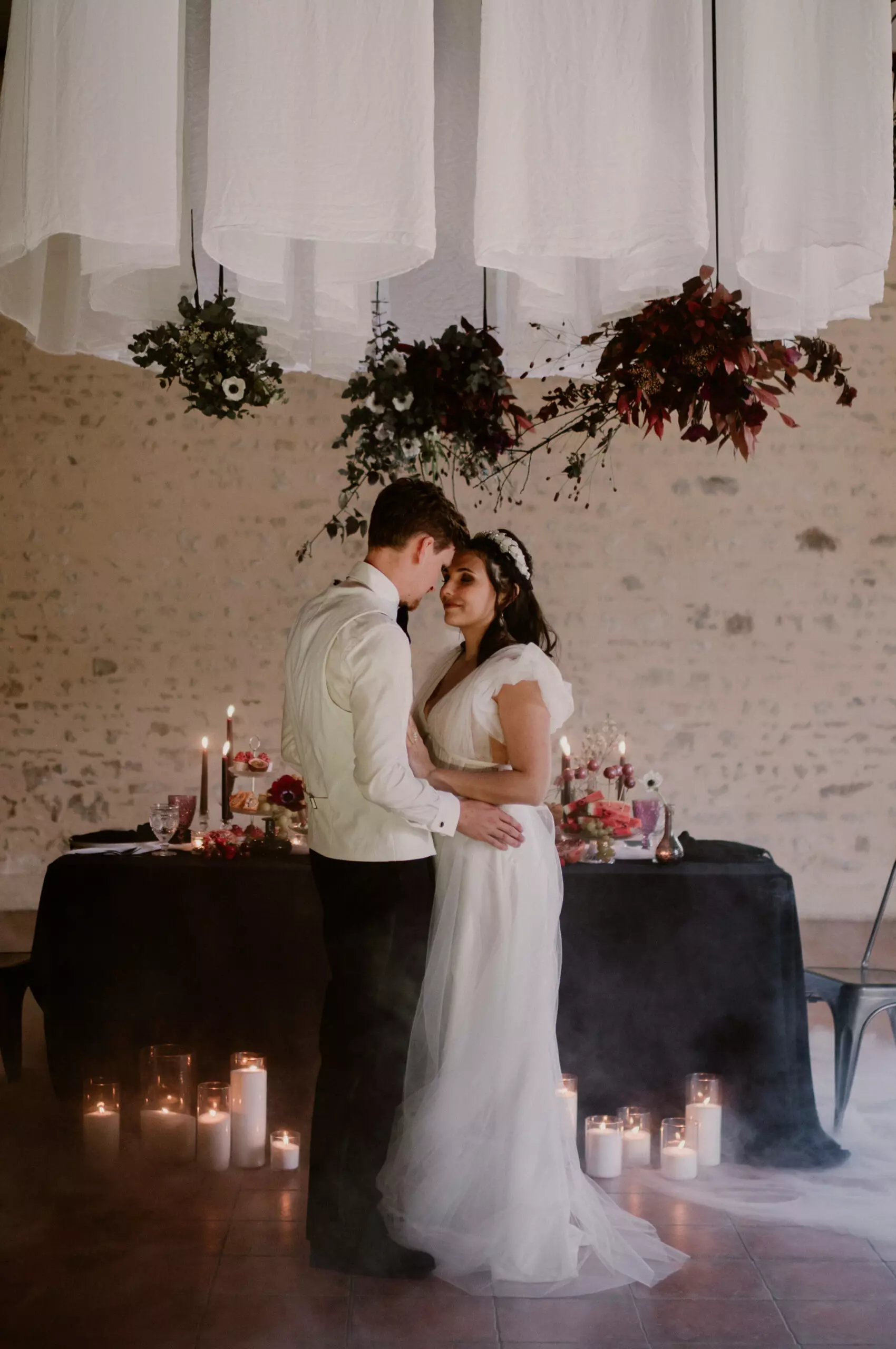 photos de mariage decoration et couple de mariés wedding designer