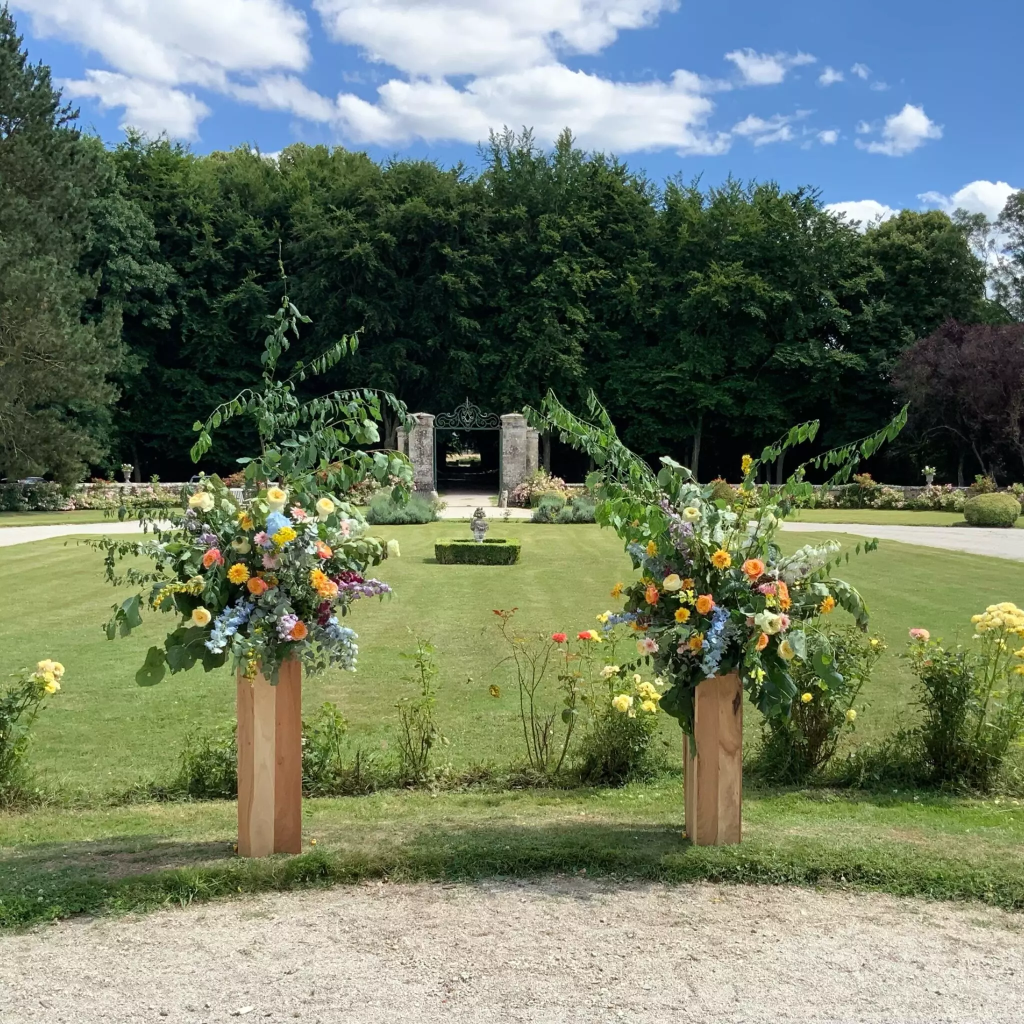 photos de mariage nature normandie arche ceremonie