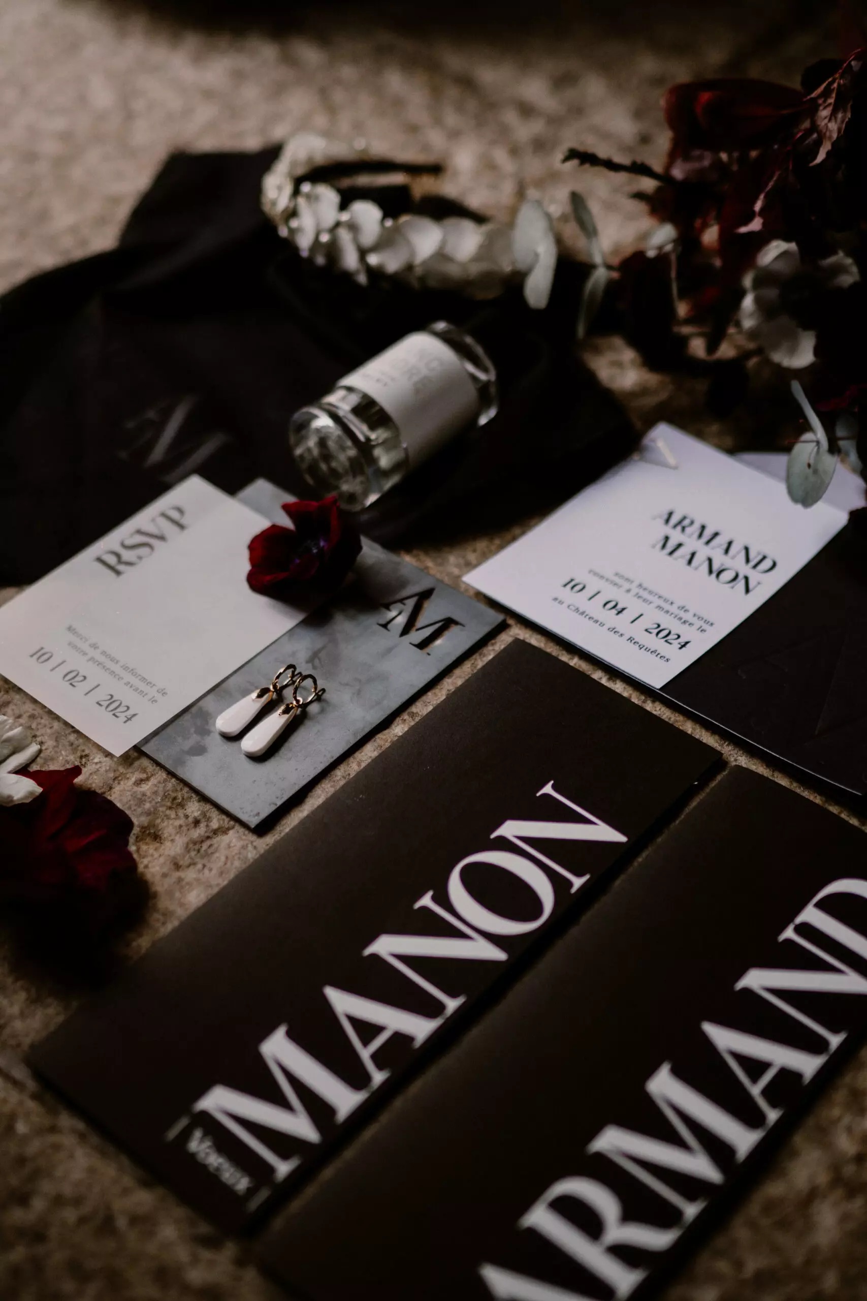 photos de mariage papeterie mariage noir et blanc