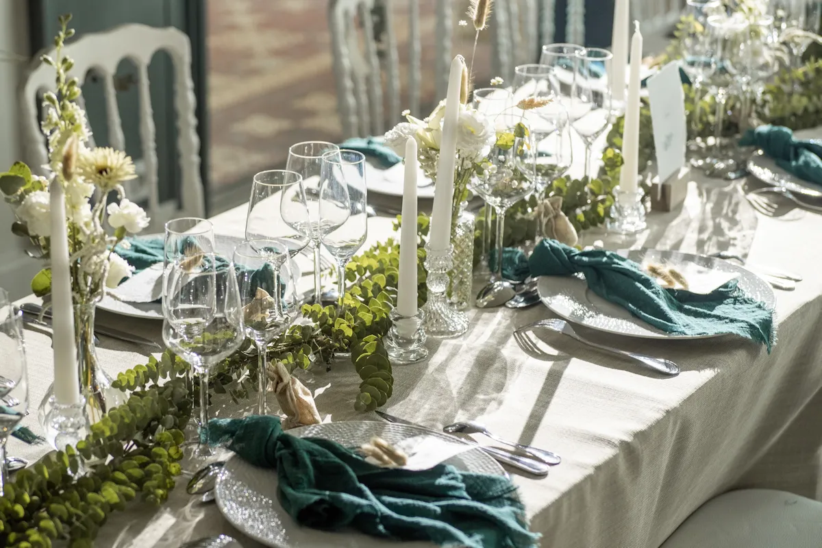 photos de mariage table de mariage nature