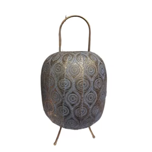 Lanterne en métal doré ajouré 55 cm – Location pour décoration de mariage et d’événements