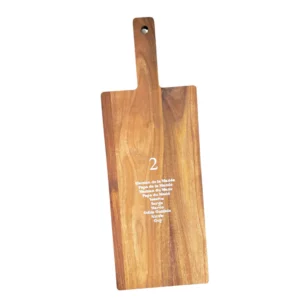 Grande planche en bois Olympe 70 x 25 cm pour plan de table en Normandie